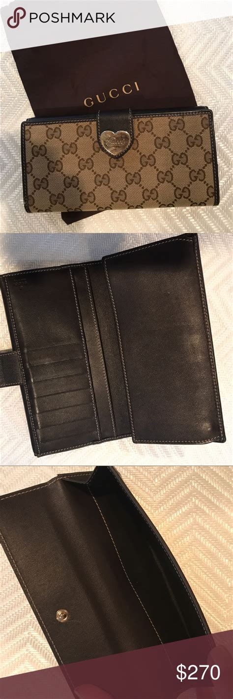 gucci wallet heart|authentic gucci wallet.